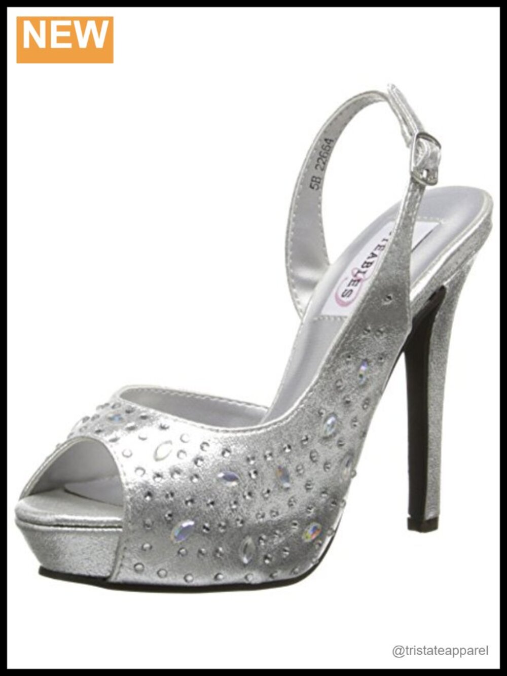 Platform Pump Satin Rhinestone Peep Toe Slingback Heels Wedding